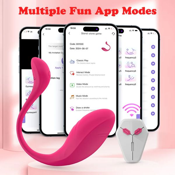 APP Vibrating egg 9-speed vibrating female vaginal vibrator stimulator Wireless remote control Adult female sex toy