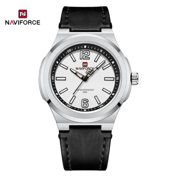 Naviforce 9233 - Silver Black