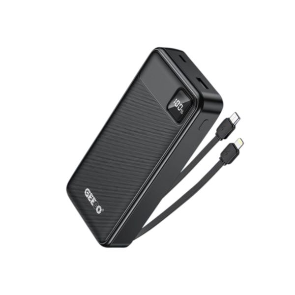 Geeoo P700 20,000mAh 22.5W Power Bank with Type-C & Lightning Cable .