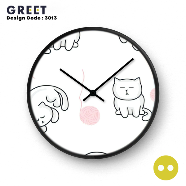 Dreamy Cat's Theme Wall Clock