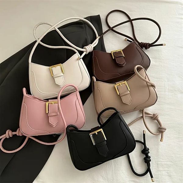 New Solid Color Spring/Summer Trendy Minimalist Personality Bag