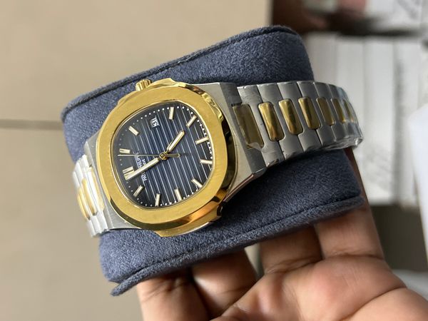 PATEK AUTO TWO TONE GOLD BLUE DIAL OFFER