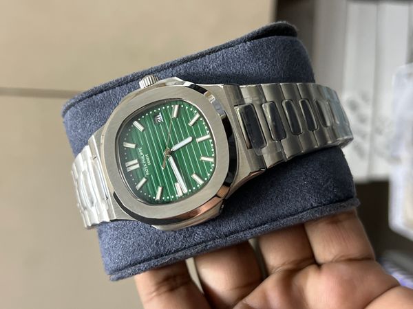 PATEK AUTO SILVER CASE GREEN DIAL OFFER