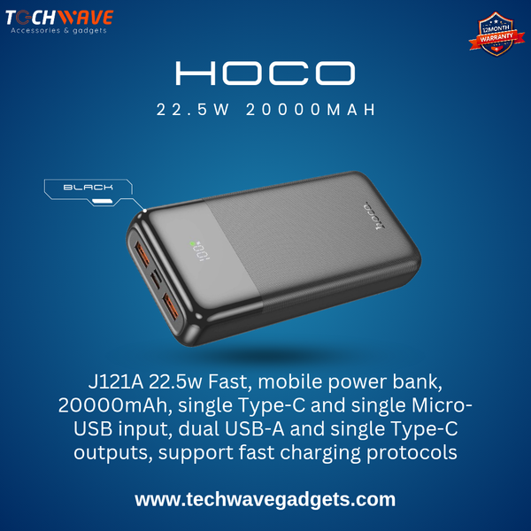 Hoco J121A 22.5W 20000mAh Power bank