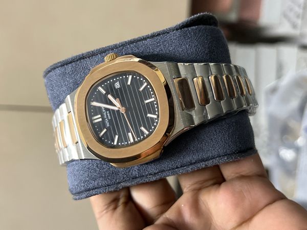 PATEK AUTO TWO TONE ROSE GOLD BLACK DIAL OFFER