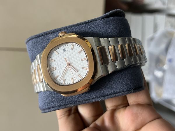 PATEK AUTO TWO TONE ROSE GOLD WHITE DIAL OFFER
