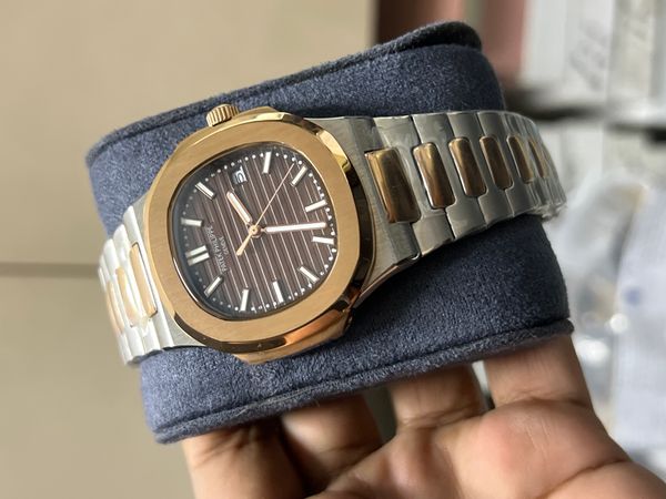 PATEK AUTO TWO TONE ROSE GOLD BROWN DIAL OFFER