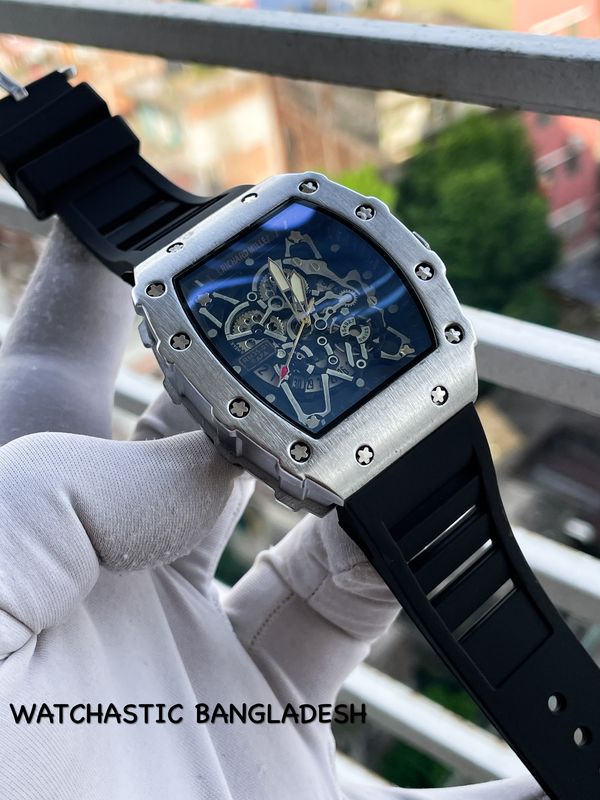 RM Black Belt Silver Bezel