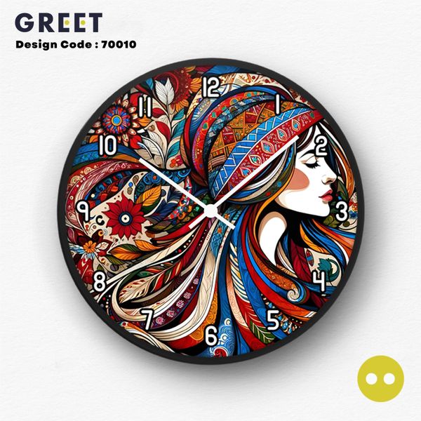 Prime Girl Artistic Bengali Wall Clock