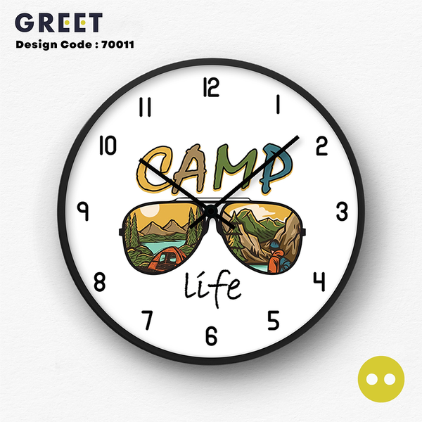 Camp Life Wall Clock