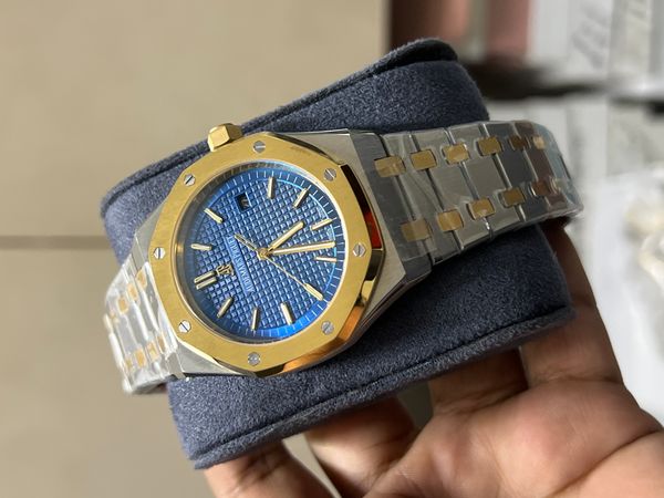 AP AUTO TWO TONE GOLD BLUE DIAL OFFER