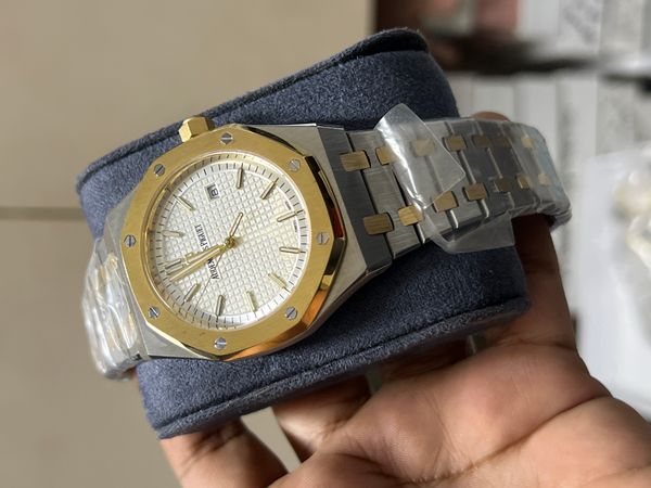 AP AUTO TWO TONE GOLD WHITE DIAL OFFER