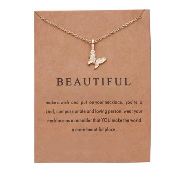 cute small butterfly golden chain
