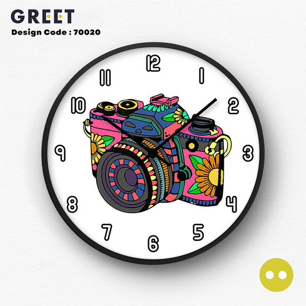 Artistic Camera Wall Clock