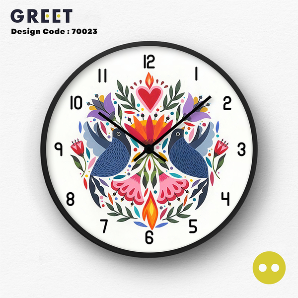 Summer Bird Theme Wall Clock