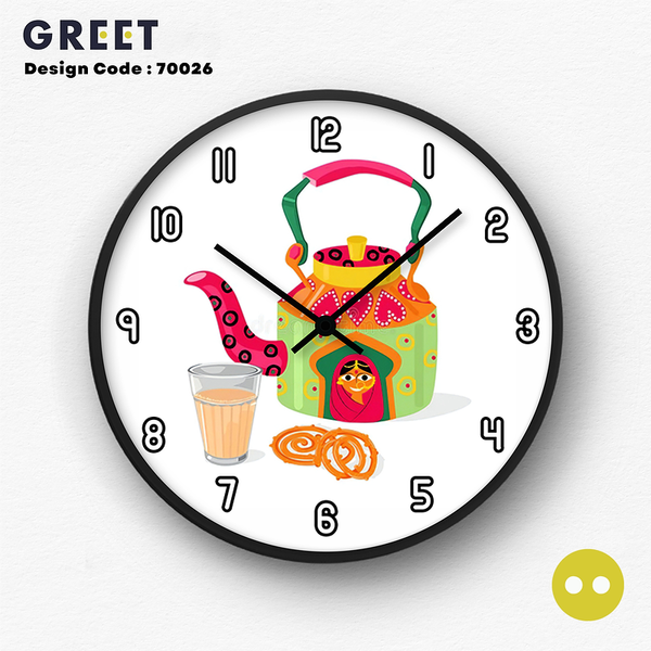 Artistic Tea Pot Wall Clock