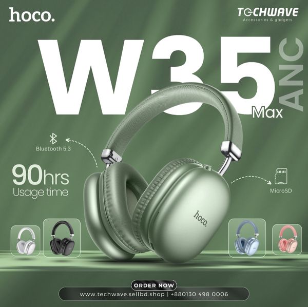 Hoco W35 Max ANC 90h Wireless Headphone