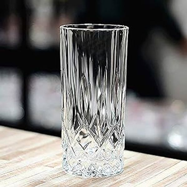 স্বচ্ছ কাচের পানির গ্লাস ৬ পিছ - Drinking Water Tall Glass - 6-Piece 350ML #145