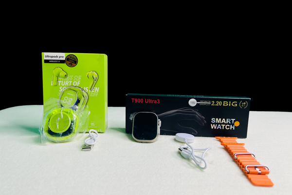 Ultra Pods Pro TWS + T900 Ultra3 Smart Watch Combo