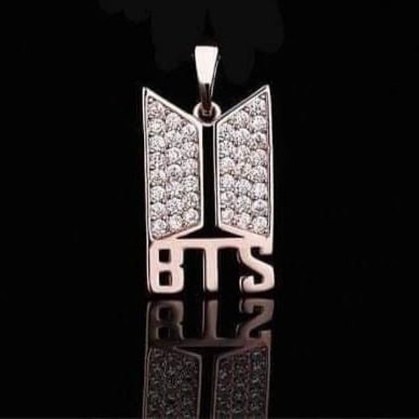 BTS Logo Locket Without Chain-Golden