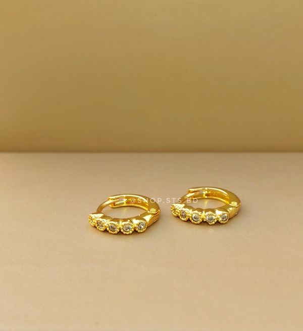Rasha 0.9 cm earrings for upperlobe piercings