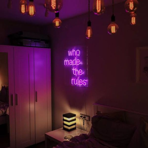 Who Made the Rules neon by BdBitan