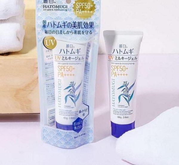 Hatomugi The UV Milky Gel UV Care & Moisturizing SPF50+ PA++++ 80g