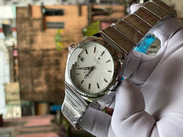Omega Constellation White Dial Sweep