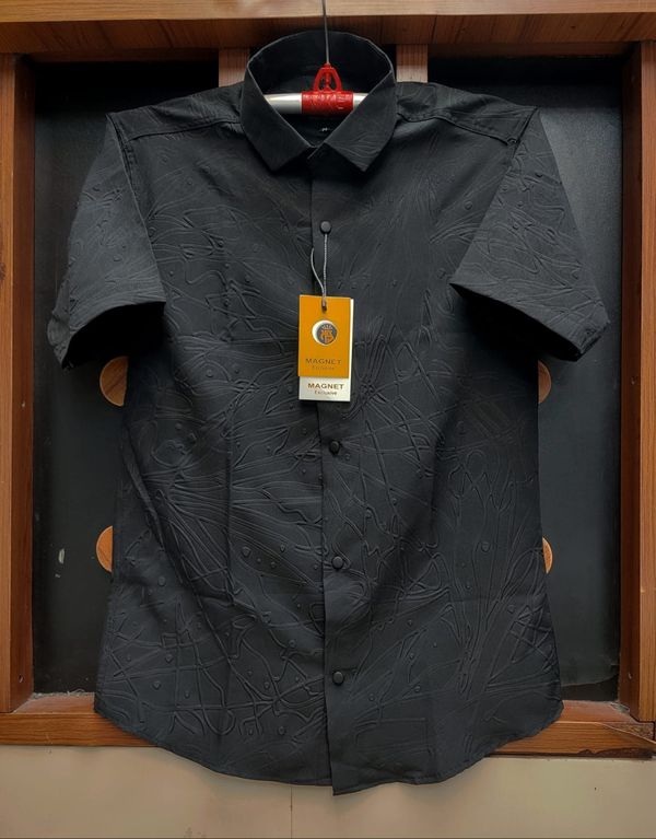 Black Half Sleeves Shirt for Men