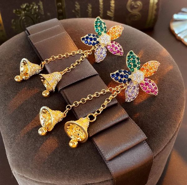 Drop Pink Butterfly Earrings