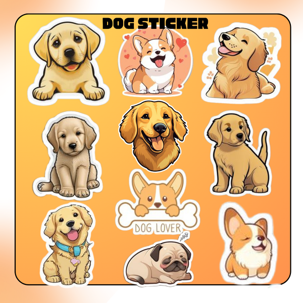 Dog sticker set 01