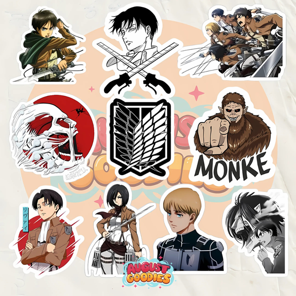 Attack on titan sticker set 01