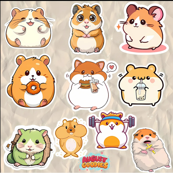 Hamster sticker set 01