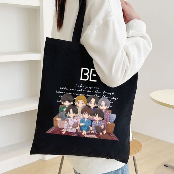 BTS Tote Bag-Be Cartoon