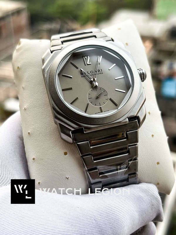 BVLGARI 60 SEC MATT GREY DIAL