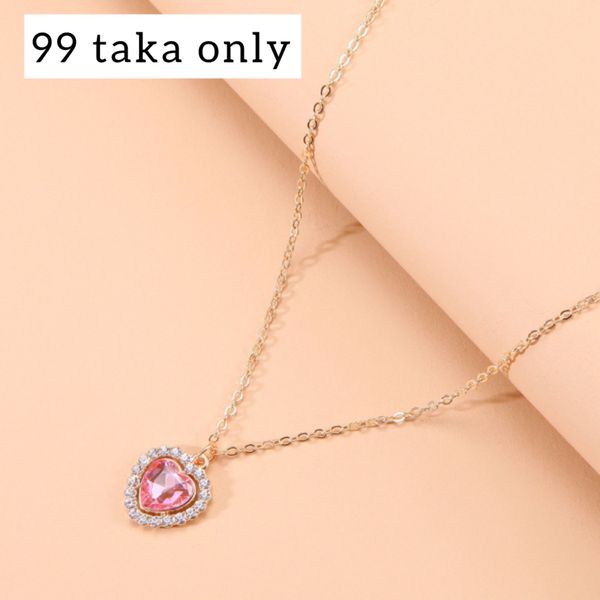 pretty pink golden chain