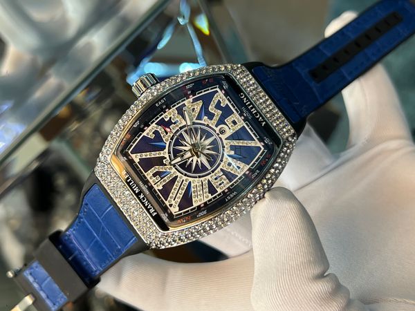 Franck Muller Vanguard Blue Belt Stone