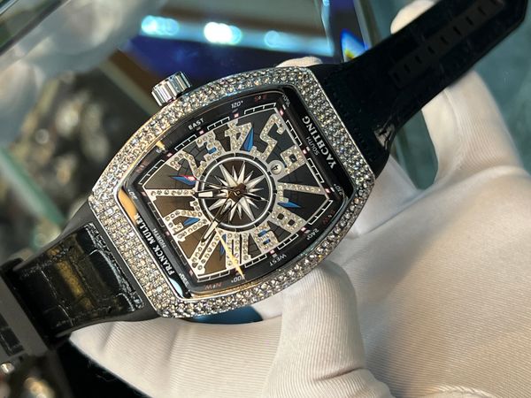 Franck Muller Vanguard Black Belt Stone