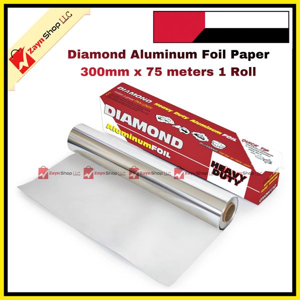 Diamond Aluminum Foil Paper 300mm x 75 meters 1 Roll