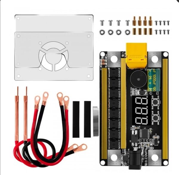 12V 99-Speed Spot Welder DIY Kit | Portable Handheld Mini Battery Spot Welder | Control Board with Case for 18650 Lithium Battery Pack