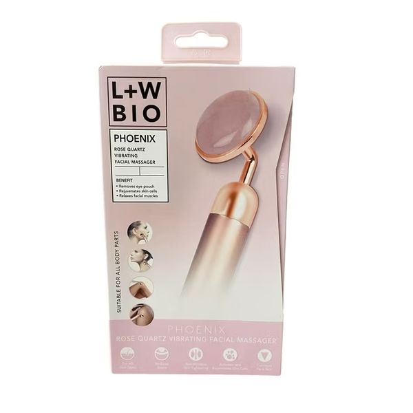 L+W BIO – PHOENIX Rose Quartz Vibrating Facial Massager