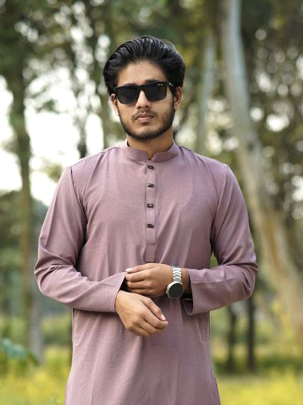 প্রিমিয়াম মাইক্রোস্টিজ ভাঙচুর ফেব্রিক সলিড পাঞ্জাবি