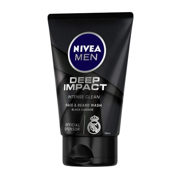 NIVEA Men Deep Impact Intense Clean Face Wash, 100ml