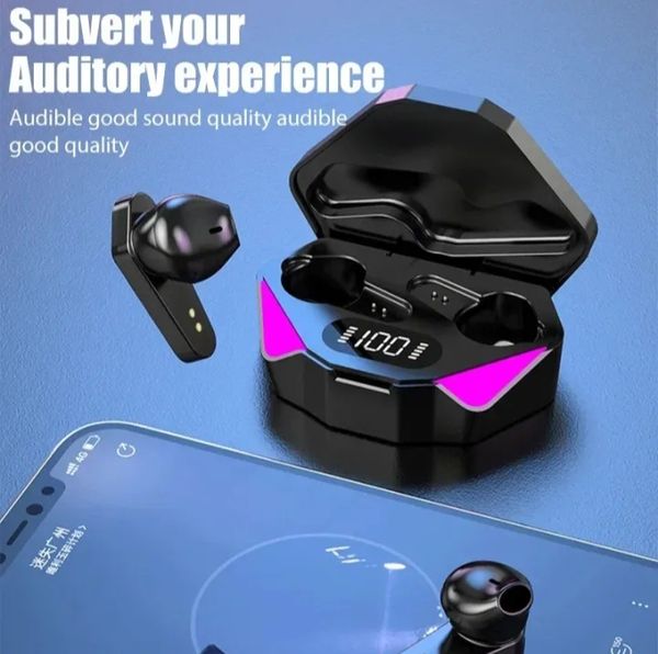 X15 TWS Bluetooth Wireless EarbudsSports Headphones with Display, Mic