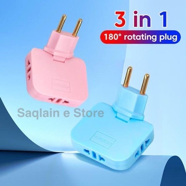 3 in 1 Rotatable multi-plug Adapter