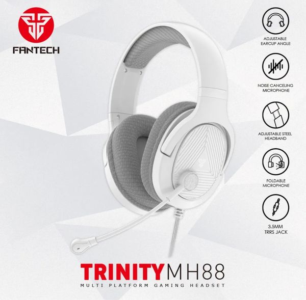 Fantech TRINITY MH88 Space Edition Multiplatform Gaming Headset – White