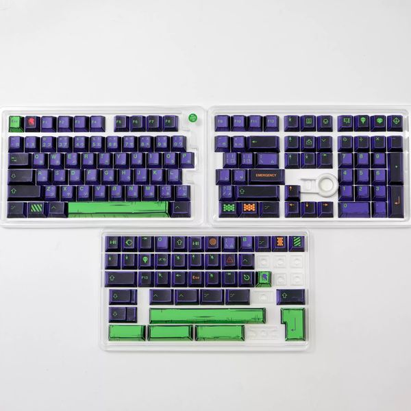 Comic Styled EVA 01 PBT 150 Keys Keycaps Set