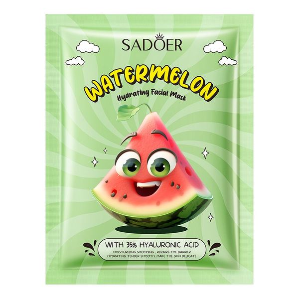 Sadoer Watermelon Sheet Mask With 35% Hyaluronic Acid