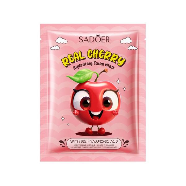 Sadoer Real Cherry Sheet Mask With 35% Hyaluronic Acid