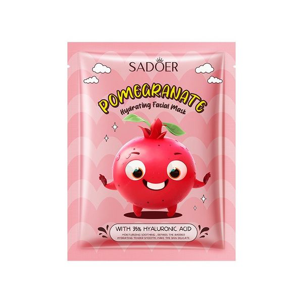 Sadoer Pomegranate Sheet Mask With 35% Hyaluronic Acid